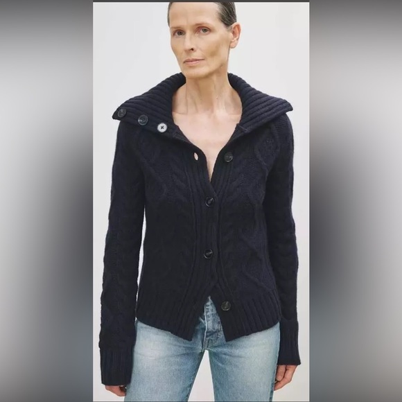 OFFERING $1000 - ISO Nili Lotan Allegra cardigan dark navy M - Picture 1 of 1